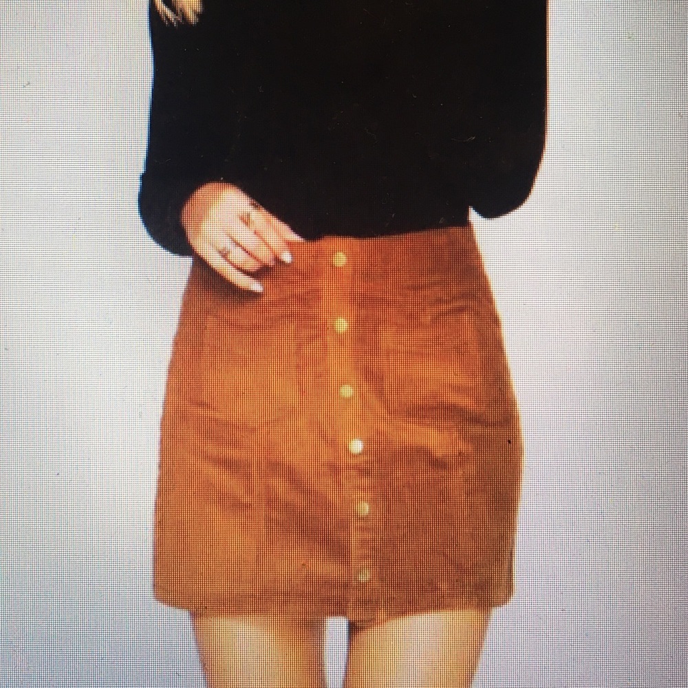 Free People We the Free Button Up Y2K Come Closer Corduroy Skirt